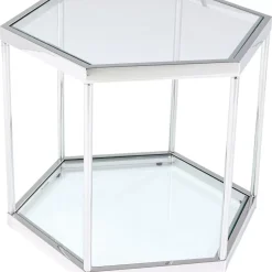 Couchtisch Comb Silber 45