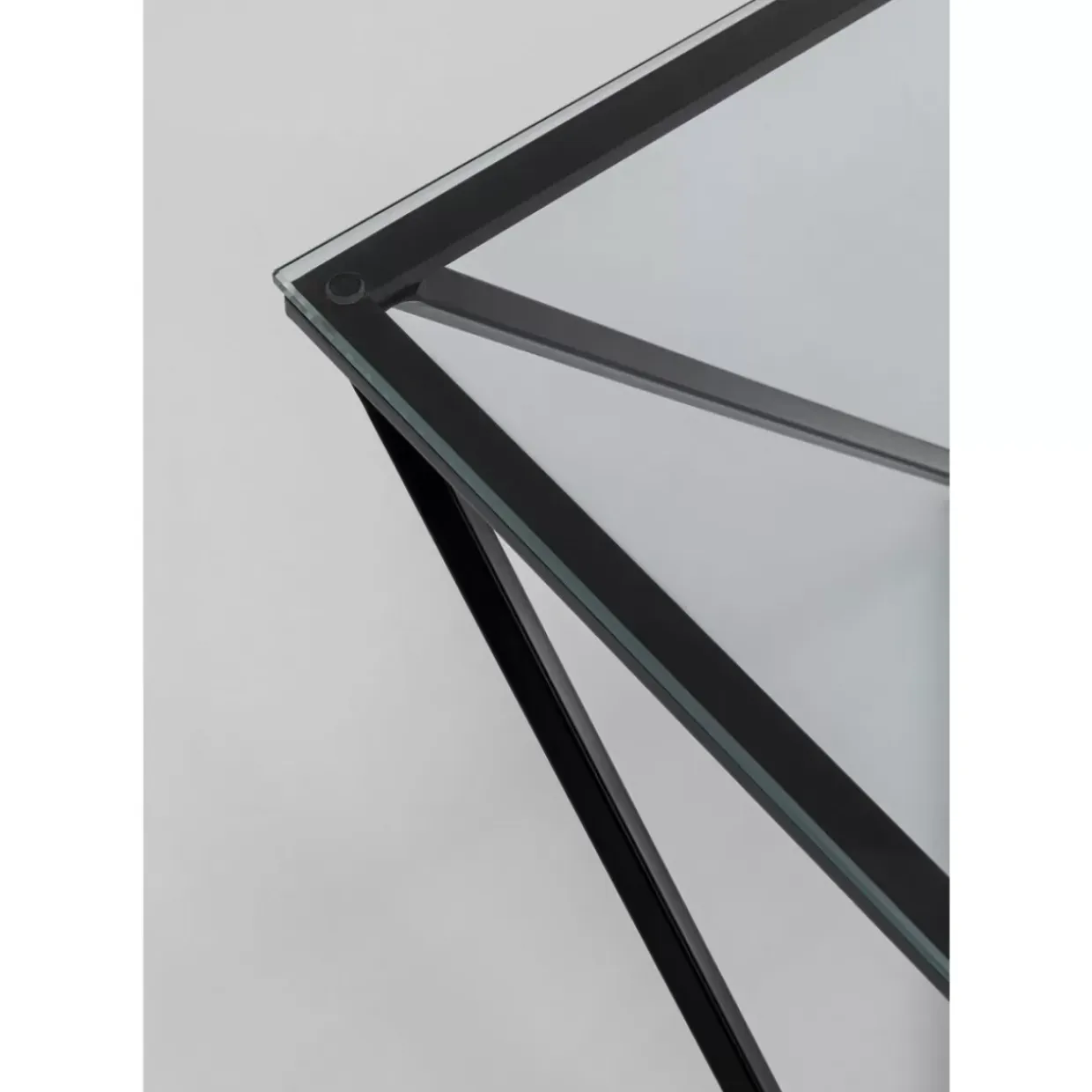 Couchtisch Cristallo Schwarz 80X80Cm