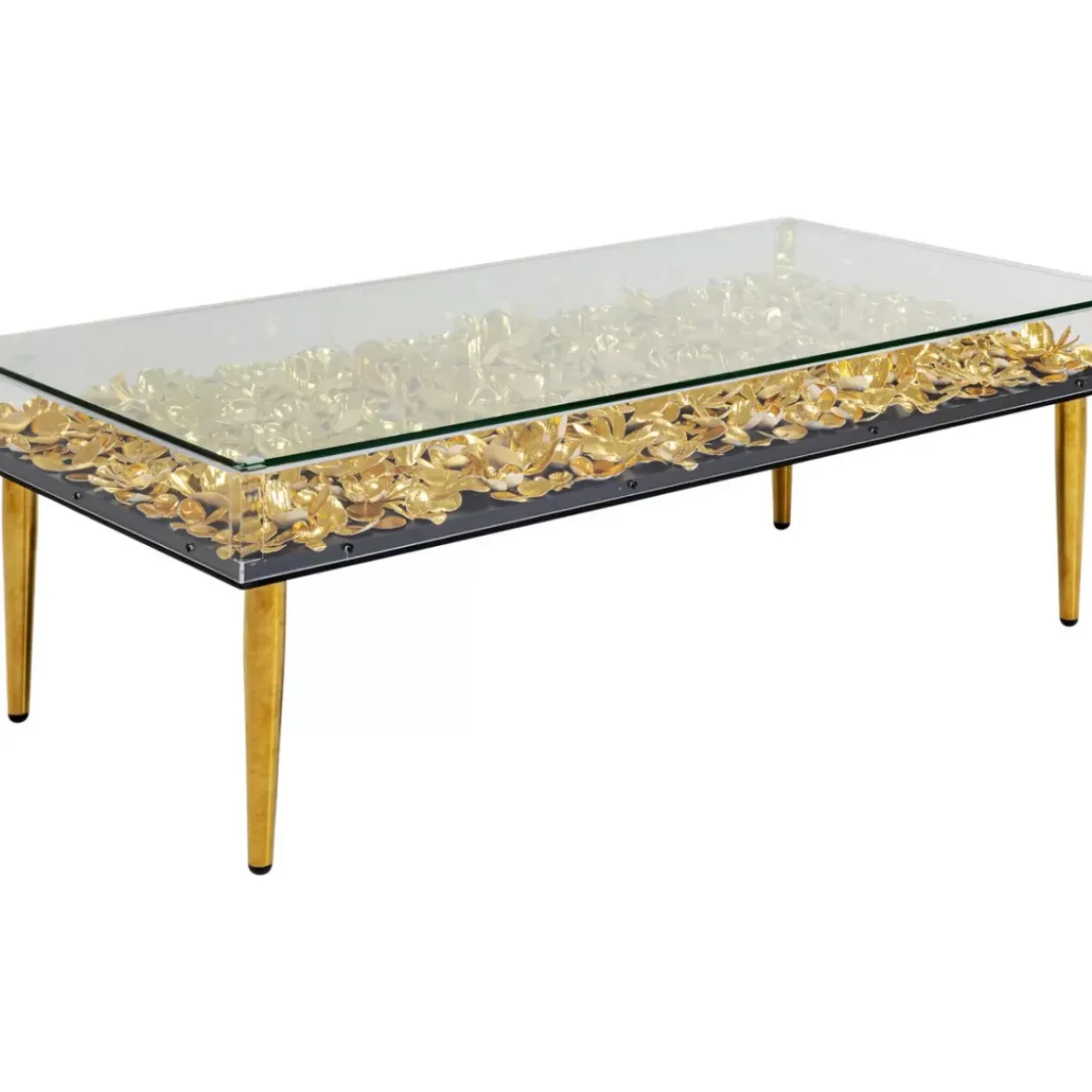 Couchtisch Gold Flowers 120X60