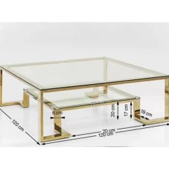 Couchtisch Gold Rush 120X120Cm
