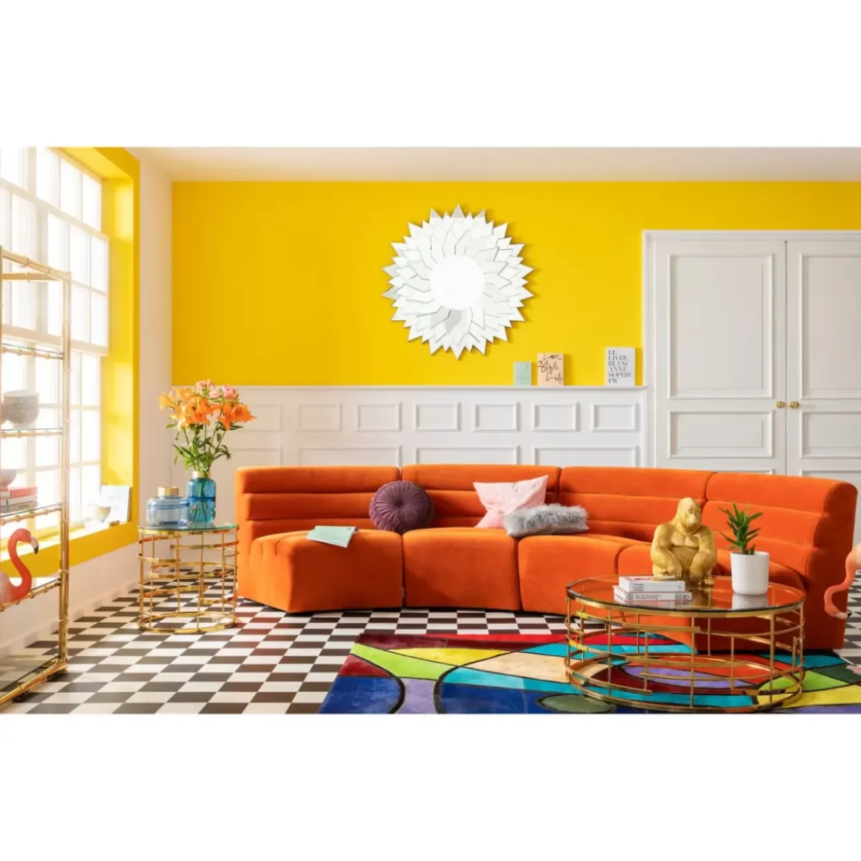 Couchtisch Jupiter Gold O100Cm
