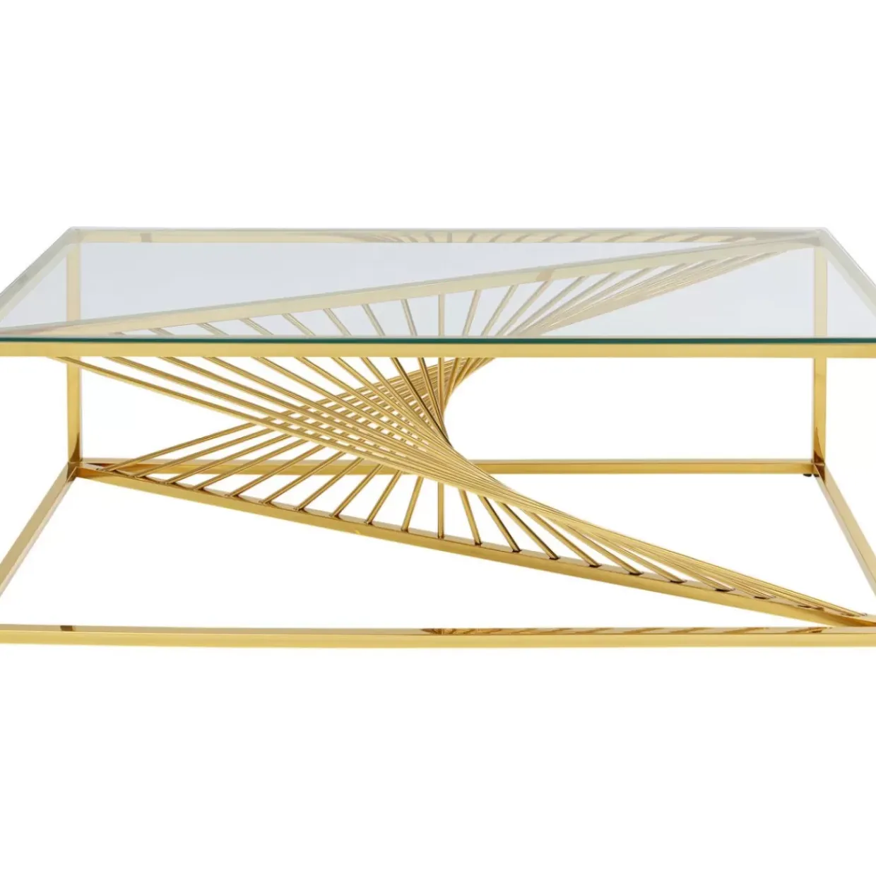 Couchtisch Laser Gold 120X60
