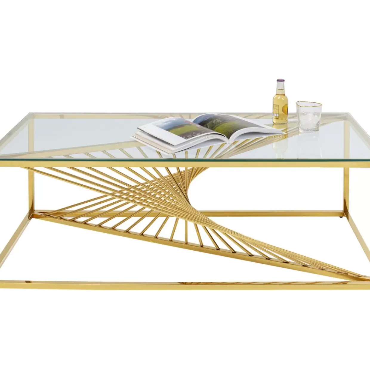 Couchtisch Laser Gold 120X60