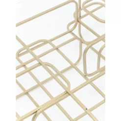 Couchtisch Meander Gold 140X80Cm