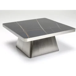Couchtisch Miler Silber 80X80Cm