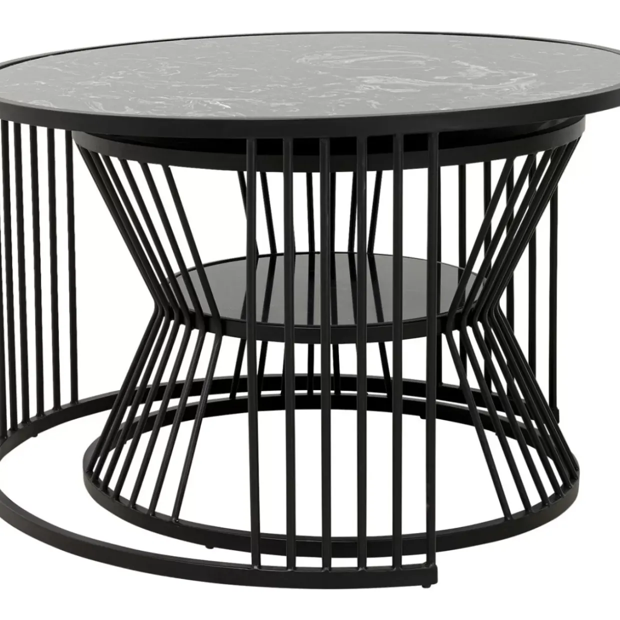 Couchtisch Roma Schwarz (2/Set)