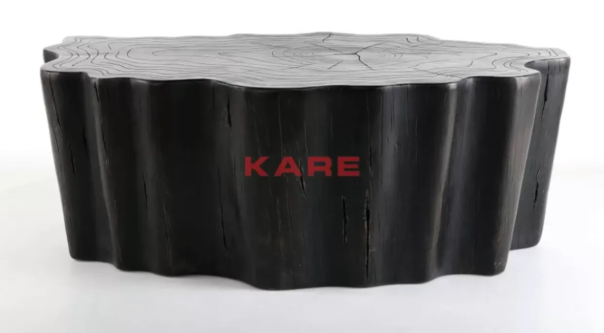 Couchtisch Tree Stump Schwarz 119X68Cm