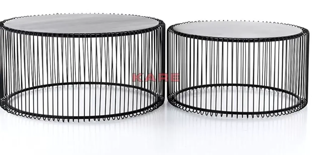 Couchtisch Wire Black (2/Set)
