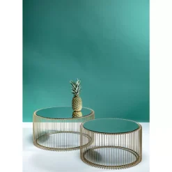 Couchtisch Wire Messing (2/Set)