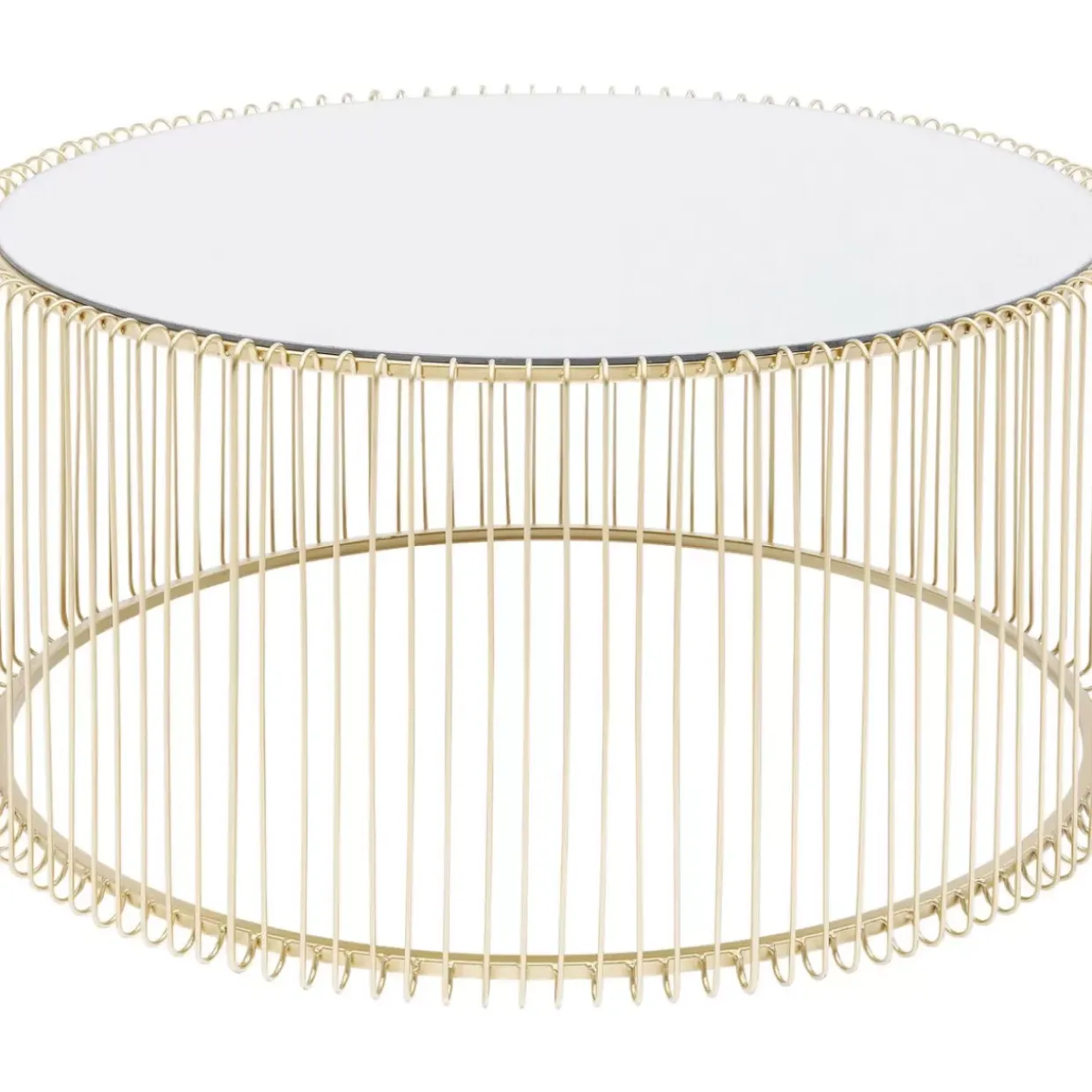 Couchtisch Wire Uno Brass O80Cm
