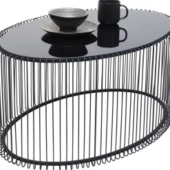 Couchtisch Wire Uno Schwarz 60X90Cm