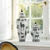 Deckelvase Zebra