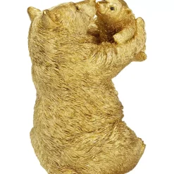 Deko Figur Bear Lucky Mom Gold 27Cm