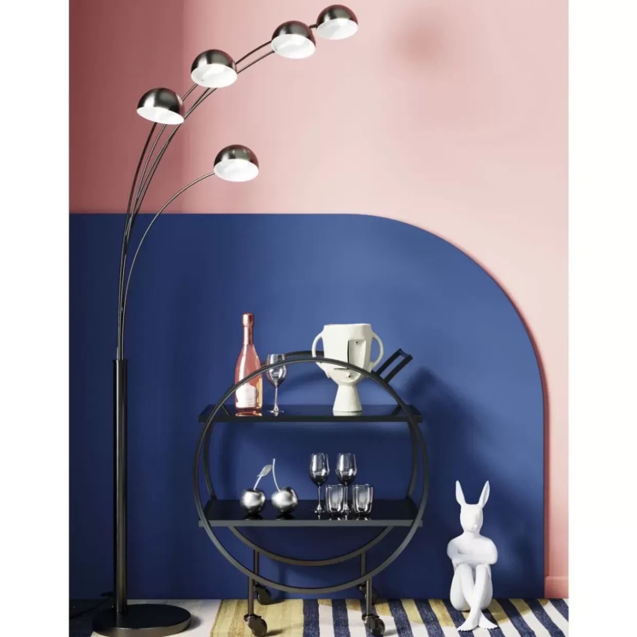 Deko Figur Gangster Rabbit Weis
