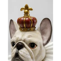 Deko Figur King Dog Weis 33Cm