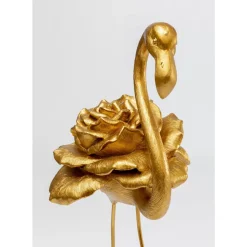 Deko Figur Rose Flamingo Gold 63Cm