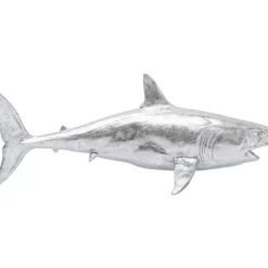 Deko Figur Shark Henry Silber 106Cm