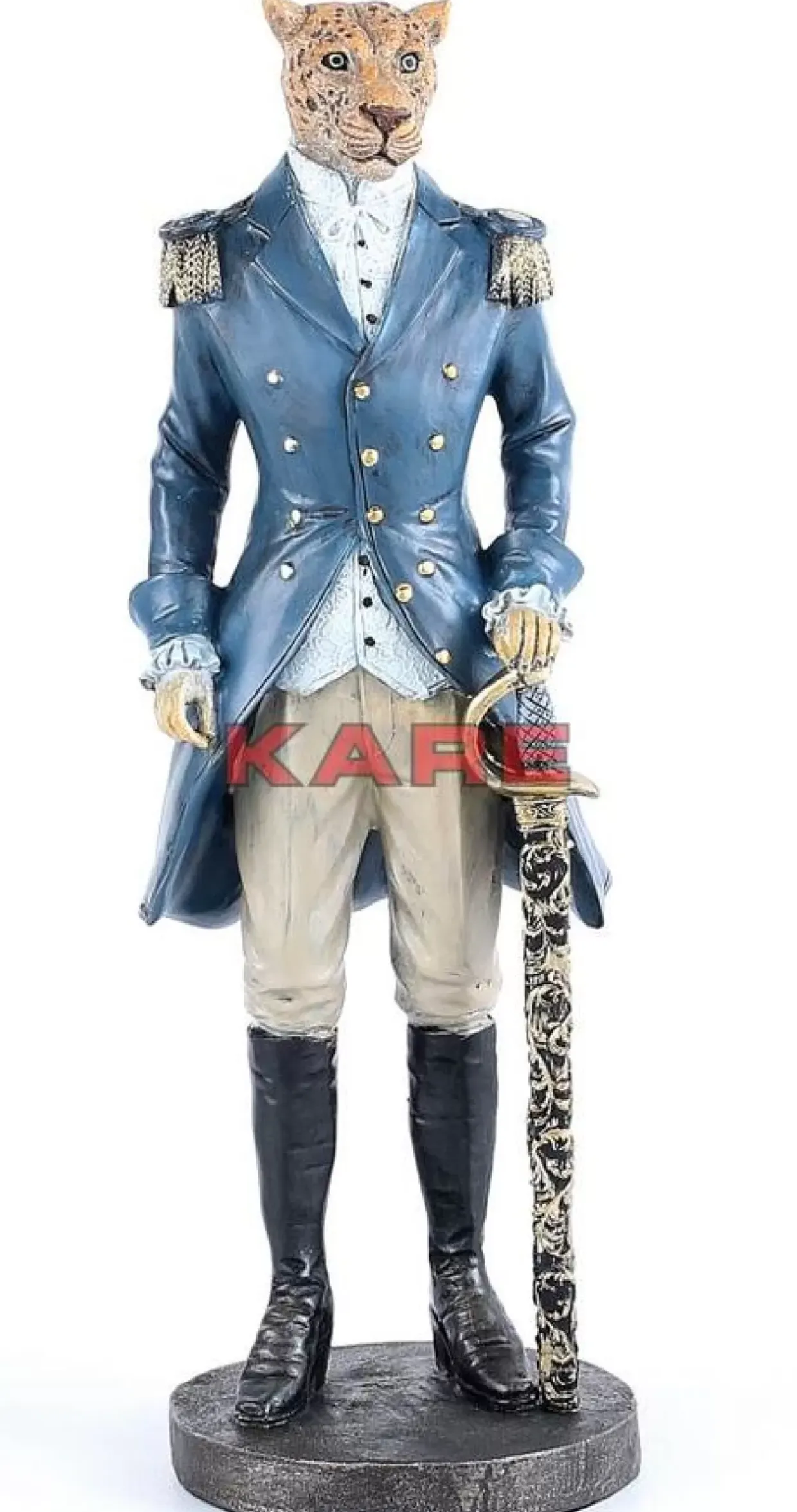 Deko Figur Sir Leopard Standing