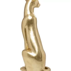 Deko Figur Sitting Leopard Gold 150Cm