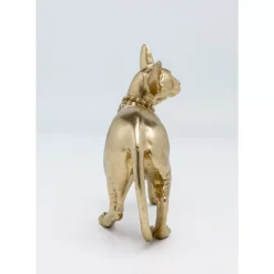 Deko Figur Standing Cat Audrey Gold 29Cm