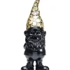 Deko Figur Zwerg Standing Schwarz Gold 61Cm