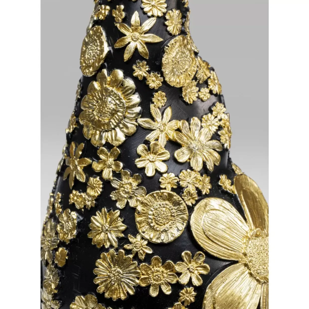 Deko Figur Zwerg Standing Schwarz Gold 46Cm