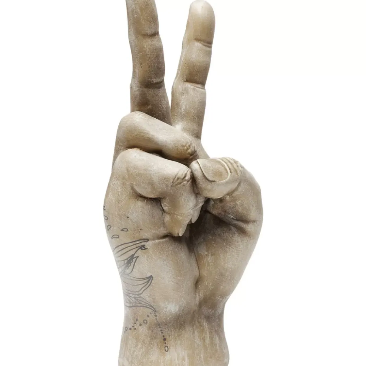Deko Hand Victory Tattoo Eye 36Cm