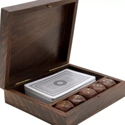 Deko Karten Box Gamble Wood (7/Tlg.)