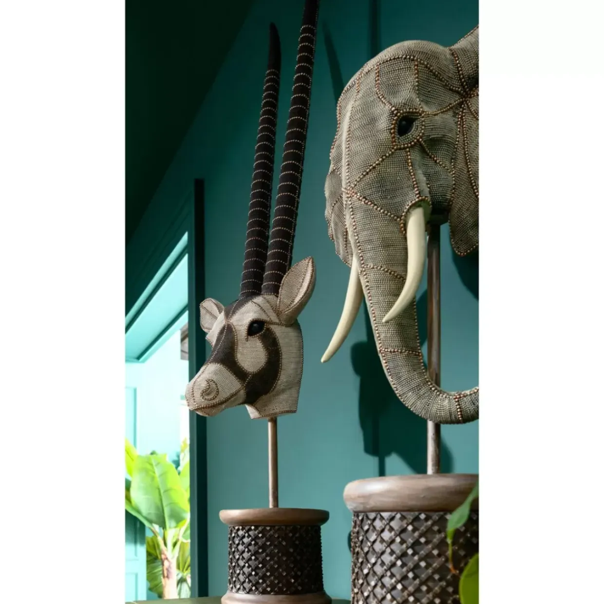 Deko Objekt Antelope Head Pearls 124