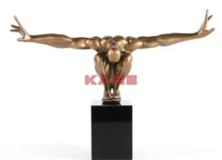 Deko Objekt Athlet Bronze