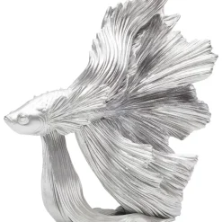 Deko Objekt Betta Fish Silber Klein