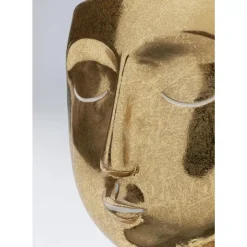 Deko Objekt Daisy Head Gold 19Cm
