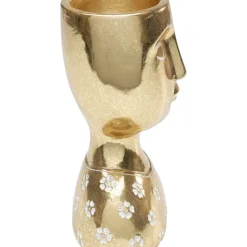 Deko Objekt Daisy Head Gold 19Cm
