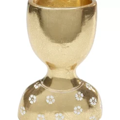 Deko Objekt Daisy Head Gold 19Cm