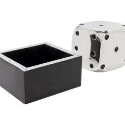 Deko Objekt Dice Silber 10X10Cm