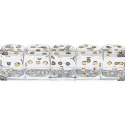 Deko Objekt Dice Transparent 17X4Cm