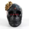 Deko Objekt Flower Skull 22Cm