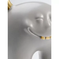 Deko Objekt Funny Teeth Grau 15Cm