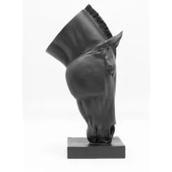 Deko Objekt Horse Face Schwarz 57Cm