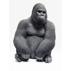 Deko Objekt Monkey Gorilla Side Medium Schwarz