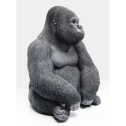 Deko Objekt Monkey Gorilla Side Medium Schwarz