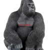Deko Objekt Monkey Gorilla Side Xl Schwarz