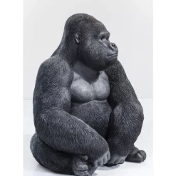 Deko Objekt Monkey Gorilla Side Xl Schwarz