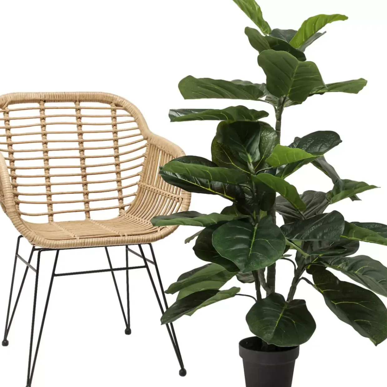 Deko Pflanze Fiddle Leaf 120Cm
