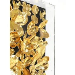 Deko Rahmen Gold Flower 60X60Cm