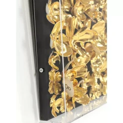 Deko Rahmen Gold Flower 60X60Cm