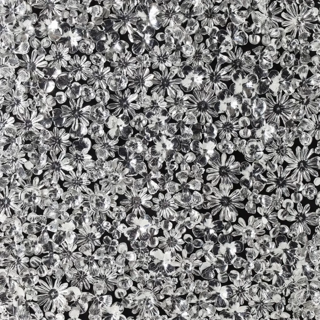 Deko Rahmen Silver Flower 100X100Cm