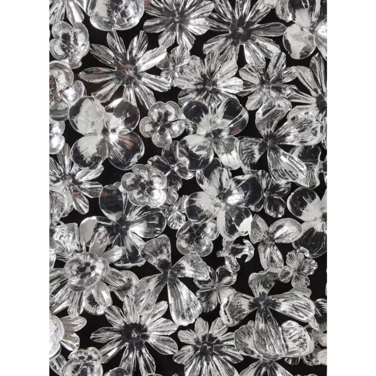 Deko Rahmen Silver Flower 100X100Cm