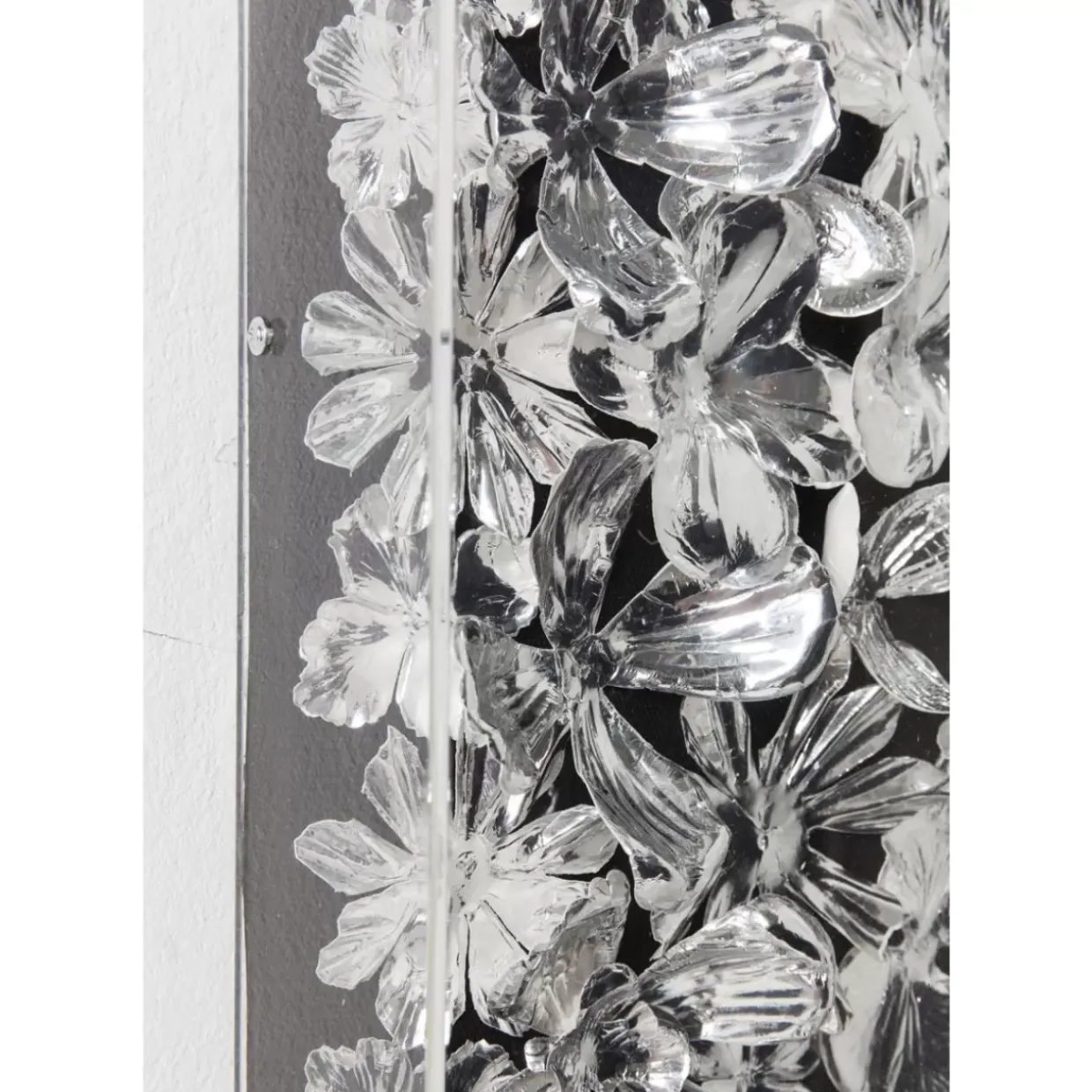 Deko Rahmen Silver Flower 100X100Cm