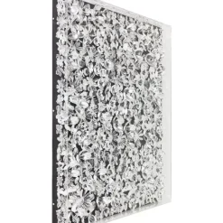 Deko Rahmen Silver Flower 100X100Cm